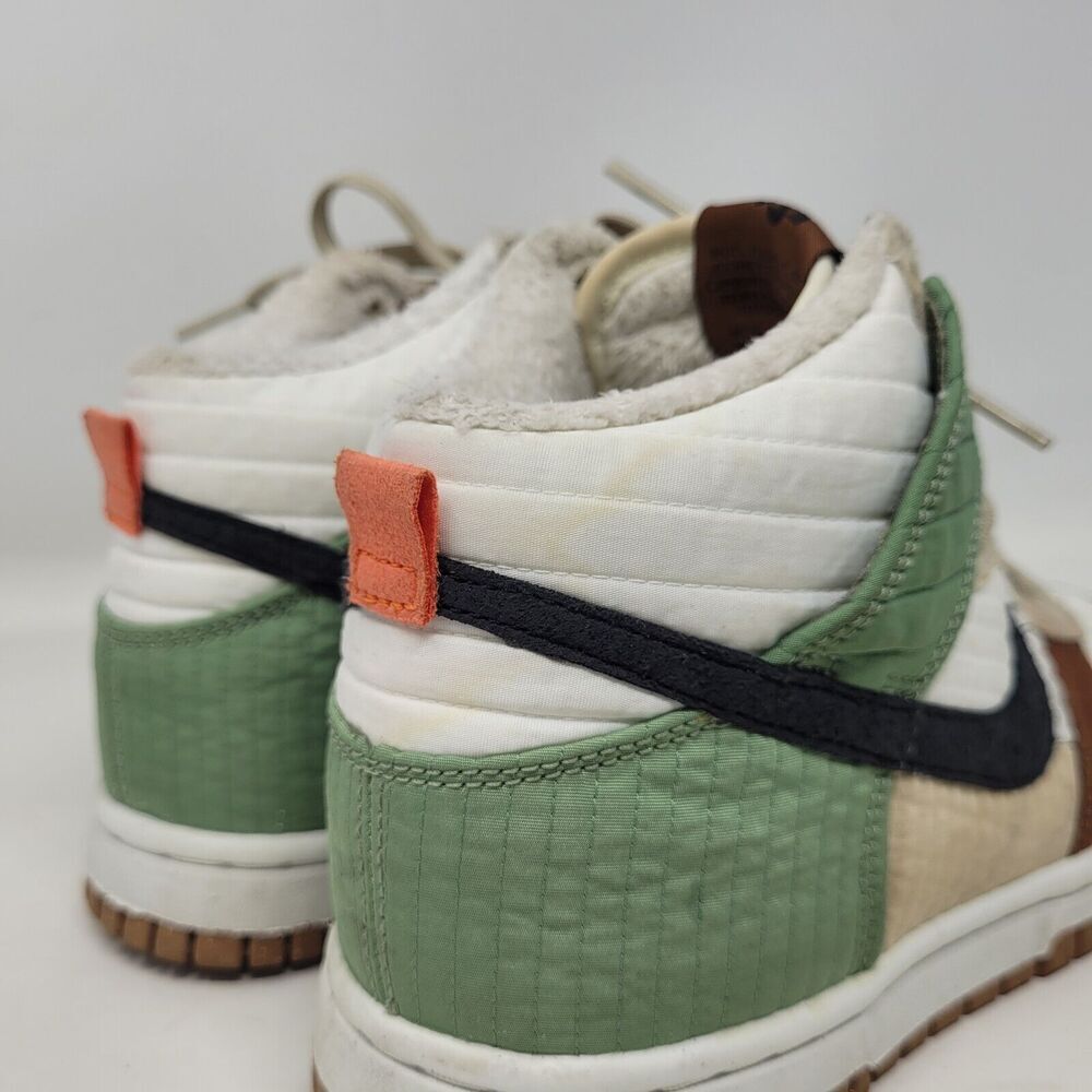 Nike Dunk High LX Next Nature Toasty Womens 6 Summit White Black Green Sneakers - Picture 8 of 16